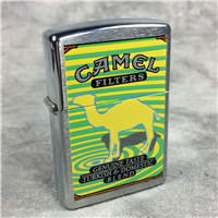 CAMEL GREEN WHIRLPOOL Brushed Chrome Lighter (Zippo CZ260, 1999)  