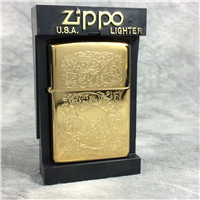 Camel WESTERN CAMEL 22 kt Gold-Plated 2-Sided Lighter (Zippo CZ046, 1996)  
