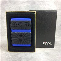 CAMEL ZIPGUARD Plastic on Blue Matte Lighter (Zippo CZ343, 2000)  