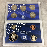 1999 US Mint 50 State Quarters Proof Set in OGP Blue Box (9 coins)