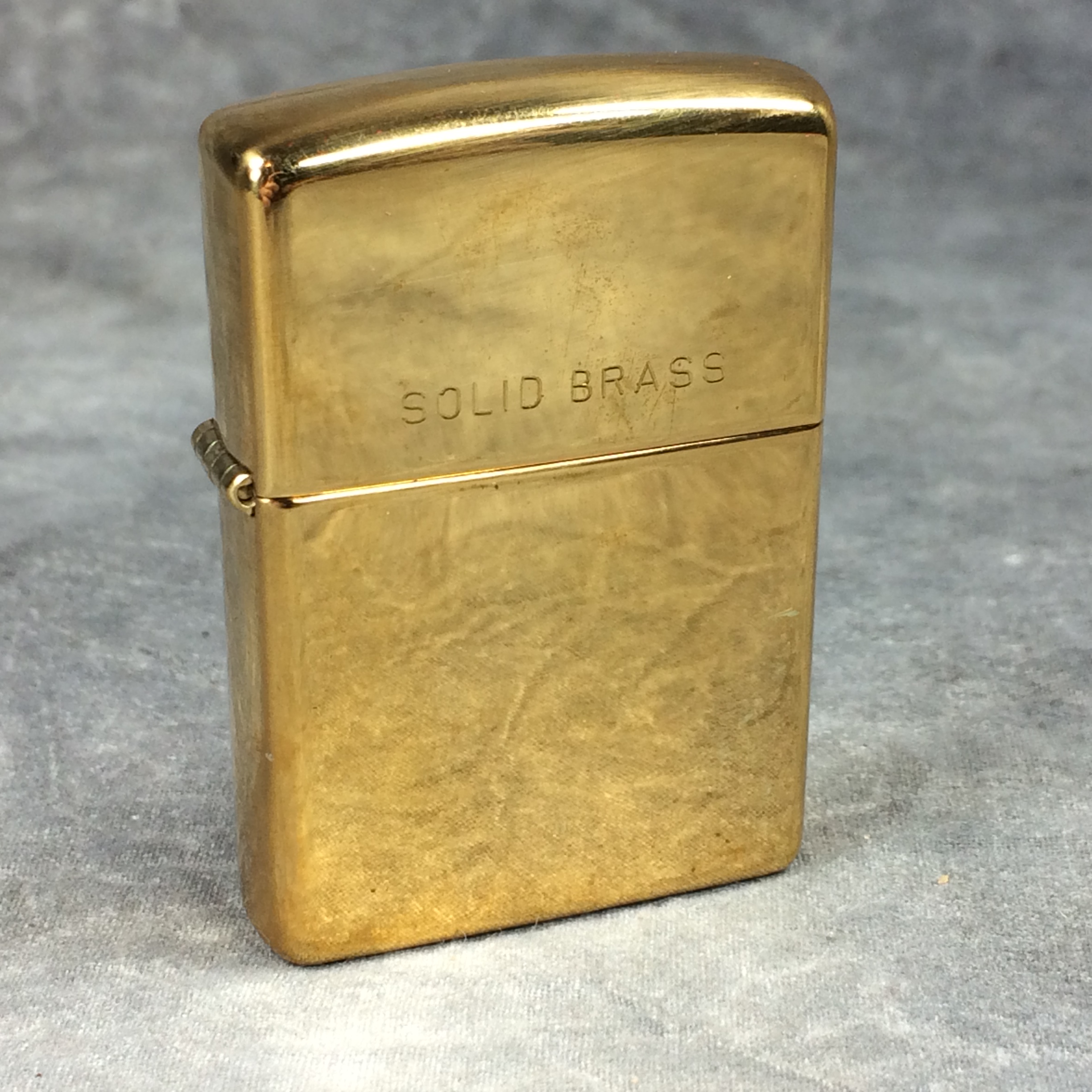 Value Of ZIPPO Solid Brass Lighter Etched SOLID BRASS Zippo 2004.