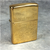 ZIPPO Solid Brass Lighter Etched "SOLID BRASS" (Zippo, 2004) SEALED