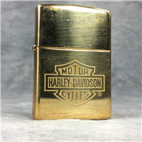 HARLEY DAVIDSON High-Polish Brass Lighter (Zippo, 2006) SEALED