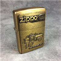 ZIPPO & CASE Visitors Center Bradford PA Brushed Brass Lighter (Zippo, 1998) 