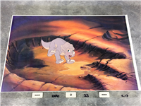 LAND BEFORE TIME Cera Original Animation Production Cel (Universal Pictures, Don Bluth, 1988)