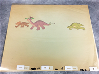 LAND BEFORE TIME Multi-Layer Original Animation Production Cel (Universal Pictures, Don Bluth, 1988)