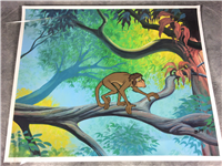 THE JUNGLE BOOK Monkey Original Animation Production Cel & Background (Disney, 1967)