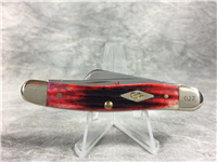 2014 CASE XX 6318 SS Ltd Ed Crimson Jigged Bone STEEL BROTHERS Stockman Knife