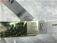 2014 CASE XX 9254 SS 125TH ANNIVERSARY Green Swirl Corelon Trapper Knife