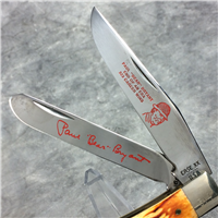 1984 CASE XX USA 6254 Jigged Bone PAUL 'BEAR' BRYANT Trapper Knife