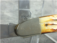 1994 CASE XX BRADFORD PA SC6240 SS Burnt White Jigged Bone Dogleg Trapper Knife