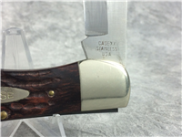 1979 CASE XX STAINLESS USA 6165-L SAB SSP Jigged Pakkawood Lockback Hunter Knife