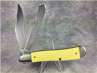 1989 CASE XX USA 3240 SS US MARINE CORPS Yellow Dogleg Trapper Knife