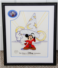 MICKEY MOUSE "Magic of Disney Animation" Framed Sericel (Disney-MGM Studios) with Pin