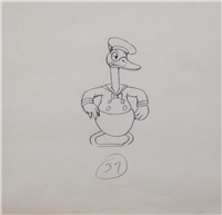 DONALD DUCK "Orphan's Benefit" Original Studio Artist Drawing (Disney, circa 1941)