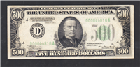 (Fr-2202d)  1934-A $500 Federal Reserve Note  (Cleveland)