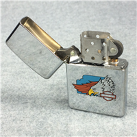 HARLEY-DAVIDSON EAGLE Polished Chrome Lighter (Zippo 250WTI, 1991)