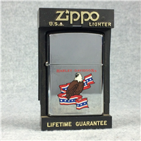 HARLEY-DAVIDSON EAGLE & BANNER Polished Chrome Lighter (Zippo 250ER, 1991)