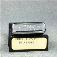 HARLEY-DAVIDSON EAGLE & FLAG Polished Chrome Lighter (Zippo 250EF, 1991)