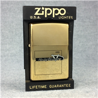 HARLEY DAVIDSON 1955 LOGO Polished Brass Lighter (Zippo, 1992)