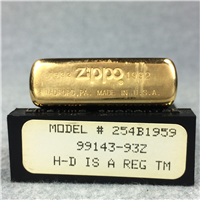 HARLEY DAVIDSON 1959 LOGO Polished Brass Lighter (Zippo, 1992)