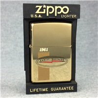 HARLEY DAVIDSON 1961 OVAL LOGO Polished Brass Lighter (Zippo, 1993) SEALED