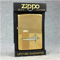 HARLEY DAVIDSON 1961 LOGO Polished Brass Lighter (Zippo, 1993) SEALED