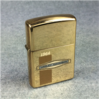 HARLEY DAVIDSON 1964 LOGO Polished Brass Lighter (Zippo, 1993) SEALED
