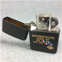 HARLEY-DAVIDSON "MADE BY THE PEOPLE FOR THE PEOPLE" Matte Black Lighter (Zippo, 1992)