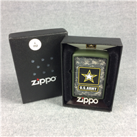 U.S. ARMY STAR LOGO CAMO Matte Green Lighter (Zippo, 2015) SEALED