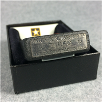U.S. ARMY STAR LOGO Emblem Black Crackle Lighter 1941 Replica Case (Zippo, 2015) SEALED