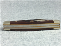 1990 CASE XX BRADFORD, PA USA 6333 SS Brown Jigged Small Stockman Pocket Knife