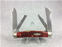 1972 CASE XX USA 6488 Red/Brown Jigged Bone Large Congress Knife