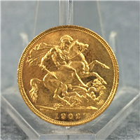 (KM-820) 1902 GREAT BRITAIN Edward VII Gold Sovereign 