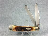 1990 CASE XX BRADFORD PA USA 6254 Chrome Vanadium Jigged Bone Trapper Knife