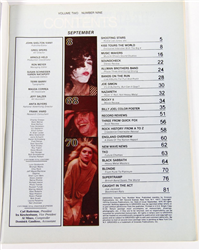 GROOVES MAGAZINE V2 #9 (Sept 1979) KISS Tours the World
