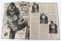 TEEN SPECTACULAR MAGAZINE V1 #9 (Dec 1978) KISS: Gene, A Mama's Boy?
