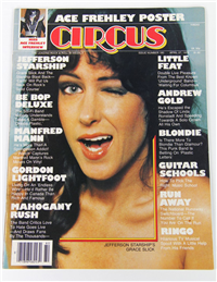 CIRCUS Magazine (Apr 27 1978) KISS Ace Frehley Interview & Centerfold Poster 