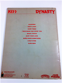 1979 KISS DYNASTY VF4221 Sheet Music & Lyrics Book Piano/Guitar Chords
