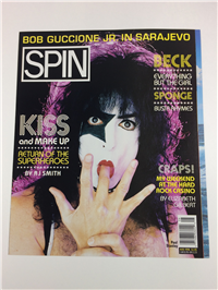 SPIN MAGAZINE - KISS - PAUL STANLEY Uncirculated Cover Only (Aug 1996) MINT