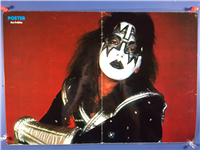 ACE FREHLEY KISS 11-1/2" x 16-1/2" Double-Sided German Magazine Pinup Poster
