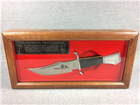 1970s TECUMSEH AMERICAN FRONTIERSMAN Ltd Ed Knife in Wood Display Box