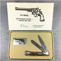 1984 CASE XX USA 6254 Limited Ed 44 MAG CLINT EASTWOOD 1/500 Jigged Bone Trapper Knife