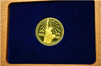 1976 U.S. Mint National Bicentennial Gold Medal in Box with COA (12.8 grams 900)