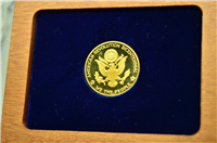 1976 U.S. Mint National Bicentennial Gold Medal in Box with COA (12.8 grams 900)