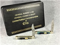 1987 CASE XX USA Ltd Ed "THE GENERALS" CIVIL WAR Copperhead Knife Set