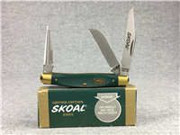 SCHRADE SKOAL USA SK36 #30 Green Sawcut Folding Stockman  w/ Box
