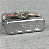 ZIPPO AMERICAN CLASSIC SINCE 32 Emblem Satin Chrome Lighter (Zippo, 2001)