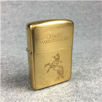 COLT QUALITY MAKES IT A COLT Polished Brass Laser Engraved Lighter (Zippo, 1996) 