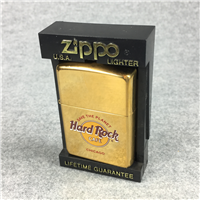 HARD ROCK CAFE CHICAGO Polished Brass Lighter (Zippo, 1996)
